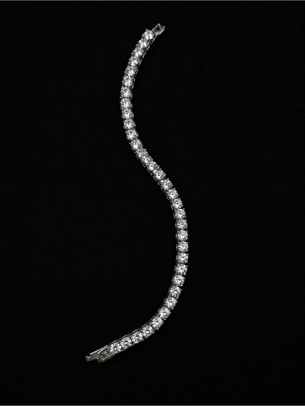Elegant Clear Stone Tennis Bracelet - Women Jewelry